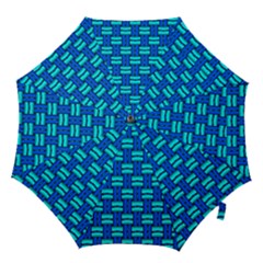 Pattern Graphic Background Image Blue Hook Handle Umbrellas (medium) by Bajindul