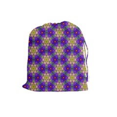 Background Wallpaper Pattern Drawstring Pouch (large) by Pakrebo