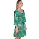 Underwater Summer Velour Kimono Dress View3