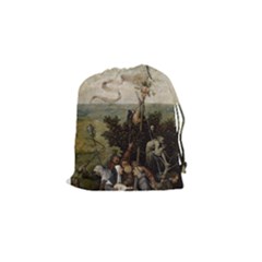 Heronimus Bosch Ship Of Fools Drawstring Pouch (small) by impacteesstreetwearthree