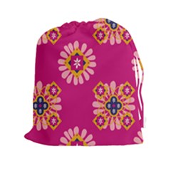 Morroco Tile Traditional Marrakech Drawstring Pouch (xxl) by Pakrebo
