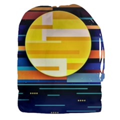 Background Abstract Horizon Drawstring Pouch (xxxl) by Pakrebo