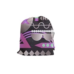 Background Abstract Geometric Drawstring Pouch (medium) by Pakrebo