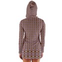 Ornate Oval  Pattern Yellow Blue Long Sleeve Hooded T-shirt View2