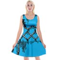 Cross-Stitched Reversible Velvet Sleeveless Dress View1