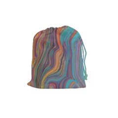 Colorful Sketch Drawstring Pouch (medium) by bloomingvinedesign