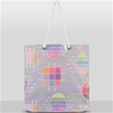 Pastels Shapes Geometric Full Print Rope Handle Tote (Large) View2