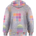 Pastels Shapes Geometric Kids  Zipper Hoodie Without Drawstring View2
