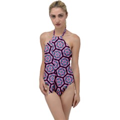 Background Pattern Tile Go With The Flow One Piece Swimsuit by Nexatart