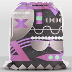 Background Abstract Geometric Drawstring Bag (large) by Nexatart