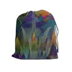 Mountains Abstract Mountain Range Drawstring Pouch (xl) by Nexatart