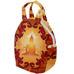 Buddah With Light Effect Travel Backpacks by FantasyWorld7