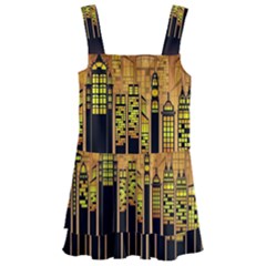 Buildings Skyscrapers City Kids  Layered Skirt Swimsuit by Pakrebo