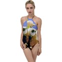 Yellow Snowball Branch Go with the Flow One Piece Swimsuit View1