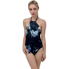 Blue Snowballs Ii Go With The Flow One Piece Swimsuit by okhismakingart