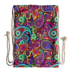 Paisley 3 Drawstring Bag (large) by impacteesstreetwearfive