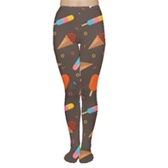 Hot Summer Months - Frozen Treats Pattern Tights by WensdaiAmbrose