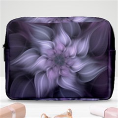Fractal Flower Lavender Art Make Up Pouch (large) by Pakrebo