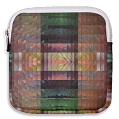 Fractal Design Pattern Decorative Mini Square Pouch by Pakrebo