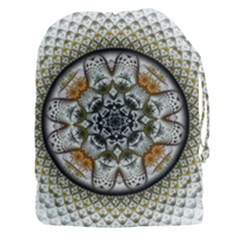 Medallion Fractal Digital Art Drawstring Pouch (xxxl) by Pakrebo