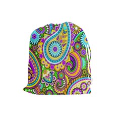 Paisley 5 Drawstring Pouch (large) by impacteesstreetwearfive