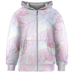 Beautiful Autumn Leaves Vector Seamless Pattern 02 Kids  Zipper Hoodie Without Drawstring by Sobalvarro