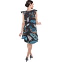 Birds In The Nature Tie Up Tunic Dress View2