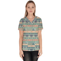 Tribal Women s V-neck Scrub Top by Sobalvarro