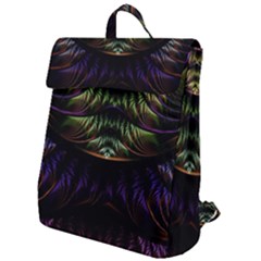 Fractal Colorful Pattern Fantasy Flap Top Backpack by Pakrebo