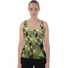 Fractal Mosaic Abstract Fractal Art Velvet Tank Top by Pakrebo
