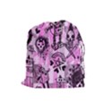 Pink Scene Kid Sketches Drawstring Pouch (Large) View1