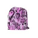 Pink Scene Kid Sketches Drawstring Pouch (Large) View2