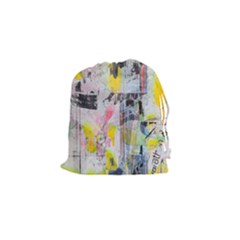 Graffiti Graphic Drawstring Pouch (small) by ArtistRoseanneJones