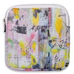 Graffiti Graphic Mini Square Pouch by ArtistRoseanneJones
