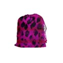 Pink Leopard Drawstring Pouch (Medium) View1