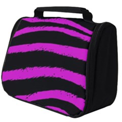 Pink Zebra Full Print Travel Pouch (big) by ArtistRoseanneJones