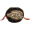 Golden Ornament Round Art Form Drawstring Bucket Bag View3