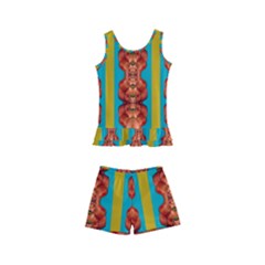 Love For The Fantasy Flowers With Happy Joy Kids  Boyleg Swimsuit by pepitasart