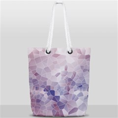 Americana Abstract Graphic Mosaic Full Print Rope Handle Tote (small) by Pakrebo