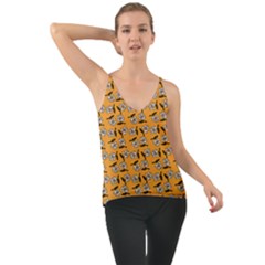 Daisy Orange Chiffon Cami by snowwhitegirl