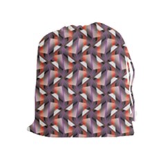 Pattern Abstract Fabric Wallpaper Drawstring Pouch (xl) by Pakrebo