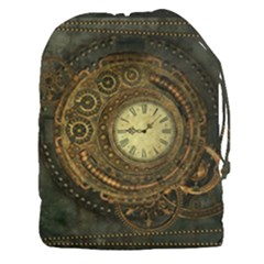 Noble Steampunk Clockwork Drawstring Pouch (xxxl) by FantasyWorld7