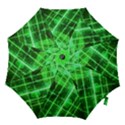 Futuristic Background Laser Green Hook Handle Umbrellas (Small) View1