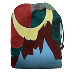 Moonscape Drawstring Pouch (xxxl) by bloomingvinedesign