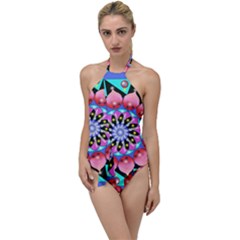 Mandala Symmetry Meditation Go With The Flow One Piece Swimsuit by Pakrebo