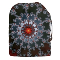 Fractal Rendering Spiral Helix Drawstring Pouch (xxxl) by Pakrebo