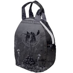 Awesome Crow Skeleton With Skulls Travel Backpacks by FantasyWorld7