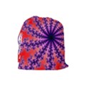 Fractal Abstract Background Spiral Drawstring Pouch (Large) View2
