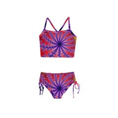 Fractal Abstract Background Spiral Girls  Tankini Swimsuit by Pakrebo