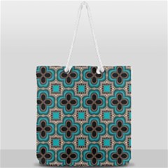Seamless Wallpaper Pattern Ornament Pattern Full Print Rope Handle Tote (large) by Pakrebo